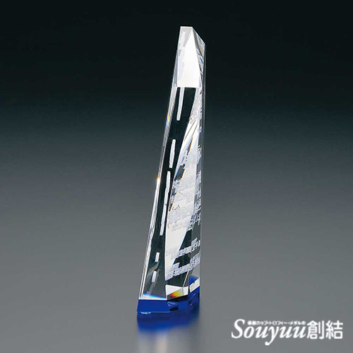光学ガラス製表彰楯 SHSS-7290 側面