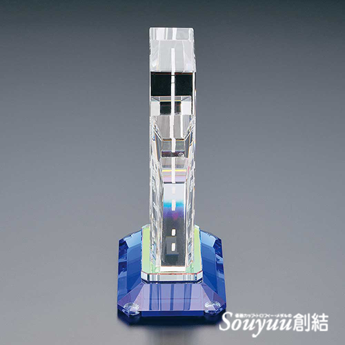 光学ガラス製表彰楯 SHSS-7300　側面