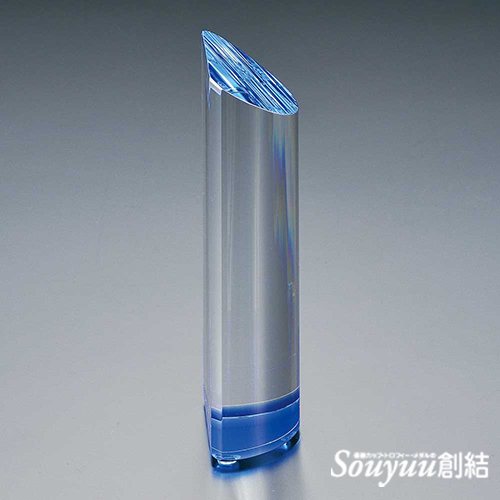 光学ガラス製表彰楯 SHSS-7312 側面