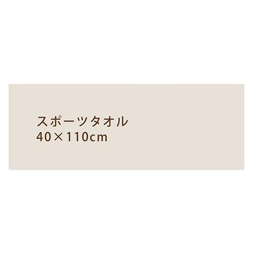 スポーツタオルサイズ